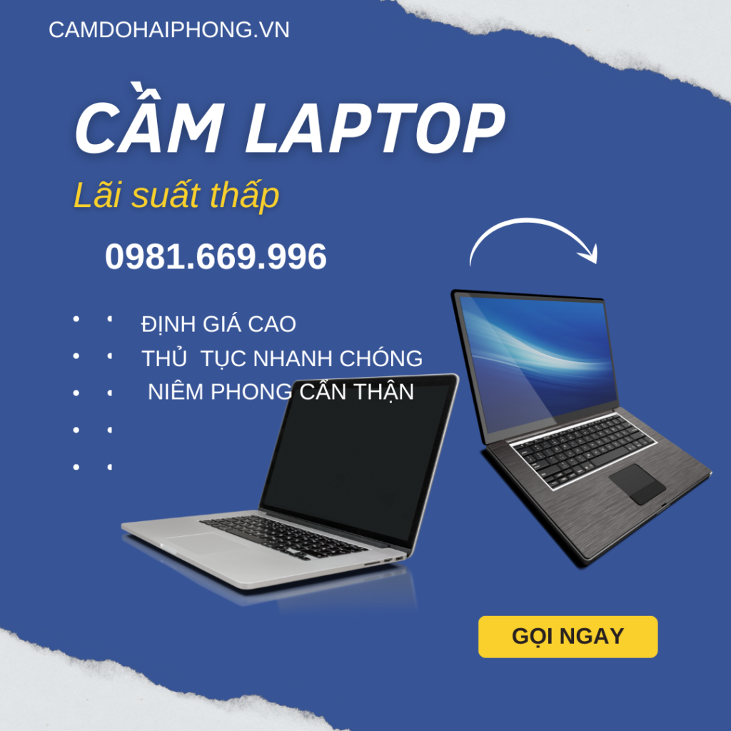 Cầm laotop tại Hải Phòng uy tín