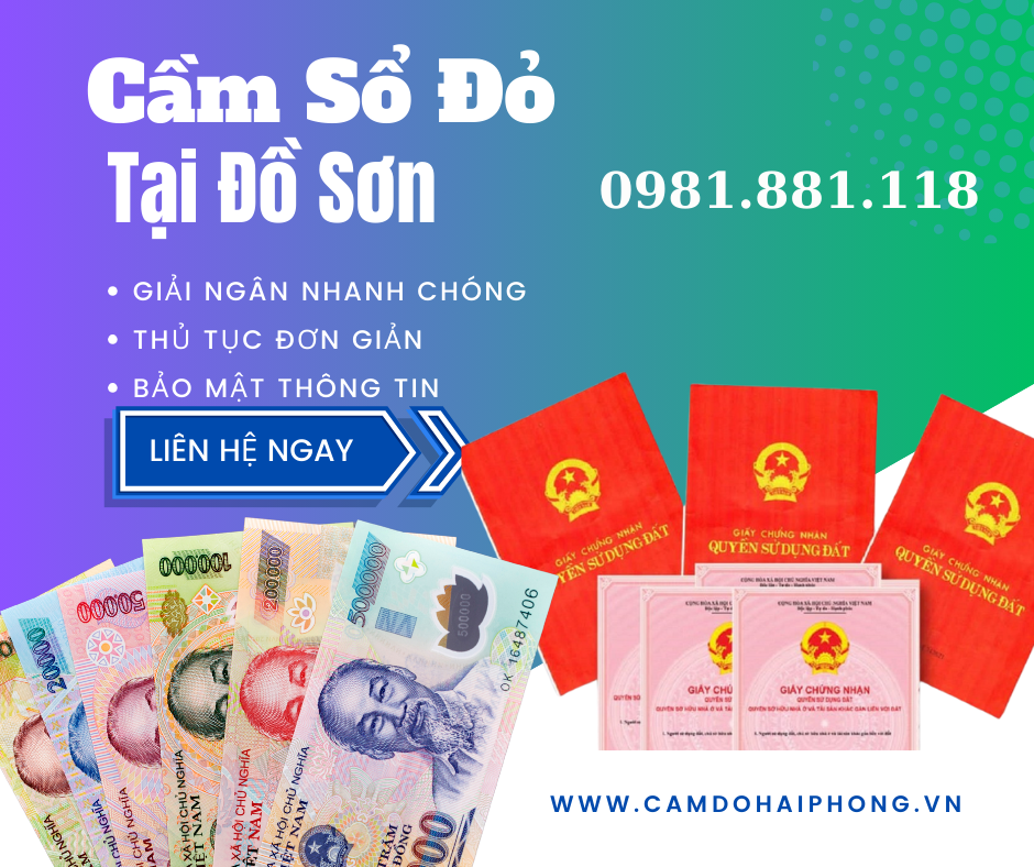 Cầm sổ đỏ tại Đồ Sơn Hải Phòng